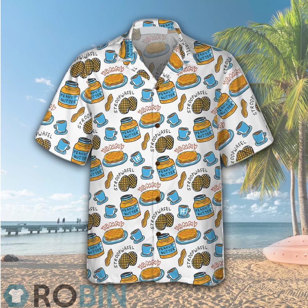 Yammy Peanut Butter Hawaiian Shirt - RobinPlaceFabrics