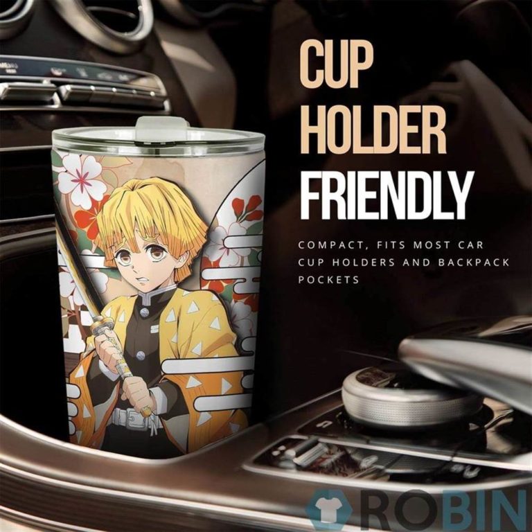 Zenitsu Tumbler Cup Custom Demon Slayers Anime