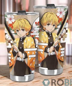 Zenitsu Tumbler Cup Custom Demon Slayers Anime
