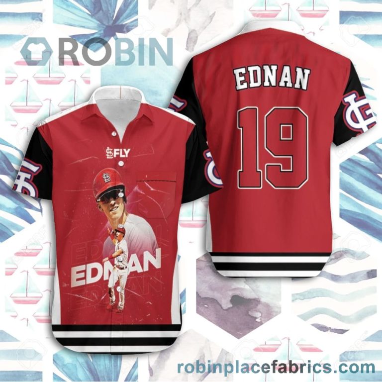 19 Ednan St Louis Cardinals Short Sleeve Button Down Hawaiian Shirt