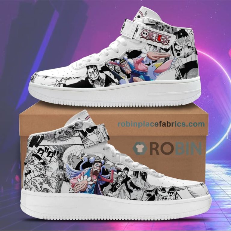 2 Bon Clay Sneakers Air Mid Custom One Piece Anime Shoes
