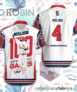 4 Molina Top 100 St Louis Cardinals All Over Print Hawaiian Shirt 4 Molina Top 100 St Louis Cardinals All Over Print Hawaiian Shirt