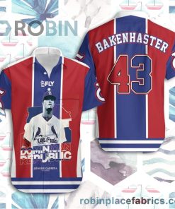 43 Dave Bakenhaster St Louis Cardinals Hawaiian Shirt 43 Dave Bakenhaster St Louis Cardinals Hawaiian Shirt