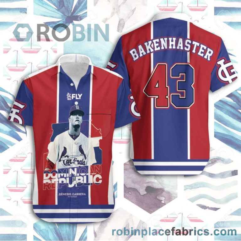 43 Dave Bakenhaster St Louis Cardinals Hawaiian Shirt