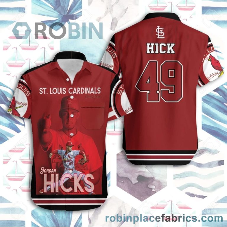 49 Hick St Louis Cardinals Hawaiian Summer Shirts