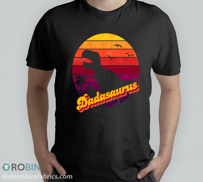 Fathers Day Dadasaurus Vintage T-Shirt