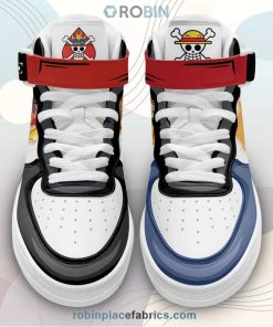 Ace and Luffy Sneakers Air Mid Custom One Piece Anime Shoes Ace and Luffy Sneakers Air Mid Custom One Piece Anime Shoes