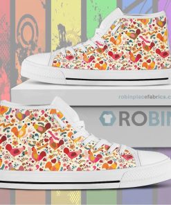Adorable Chicken Canvas High Top Sneaker Adorable Chicken Canvas High Top Sneaker