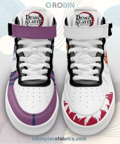 Akaza and Rengoku Sneakers Air Mid Custom Anime Demon Slayer Shoes Akaza and Rengoku Sneakers Air Mid Custom Anime Demon Slayer Shoes