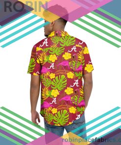 Alabama Crimson Tide NCAA Short Sleeve Button Up Shirt Alabama Crimson Tide NCAA Short Sleeve Button Up Shirt