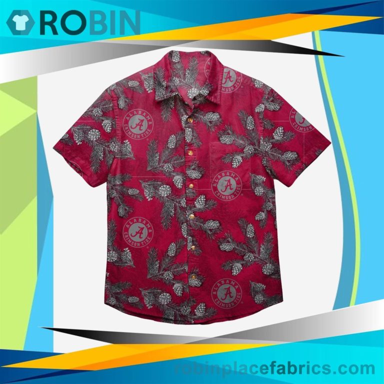 Alabama Crimson Tide Pinecone Button Up Shirt