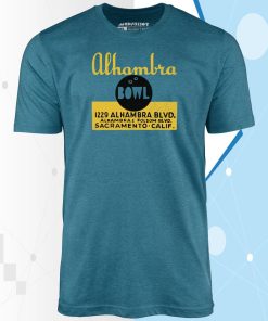 Alhambra Bowl – Sacramento, CA – Vintage Bowling Alley Unisex T-Shirt