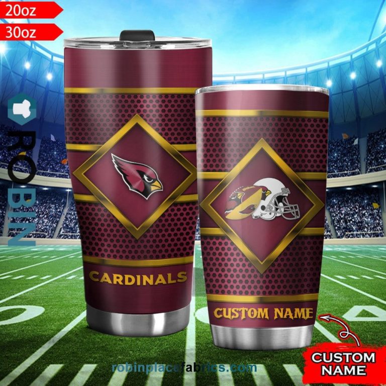Arizona Cardinals NFL Custom Name Tumblers Cup