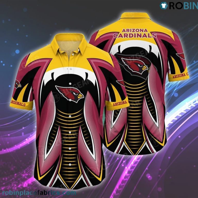 Arizona Cardinals NFL Hawaiian Shirt Summer Short Sleeve Button Down Shirt