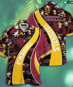 Arizona Cardinals NFL Hawaiian Shirt With Tropical Patterns Arizona Cardinals NFL Hawaiian Shirt With Tropical Patterns