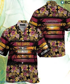 Arizona Cardinals NFL Summer Hawaiian Shirt Floral Pattern Graphic