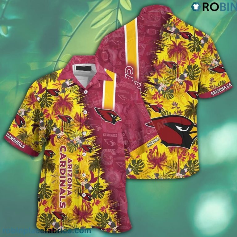 Arizona Cardinals NFL Team Football Beach Shirt Summer Button Down Hawaiian Shirt