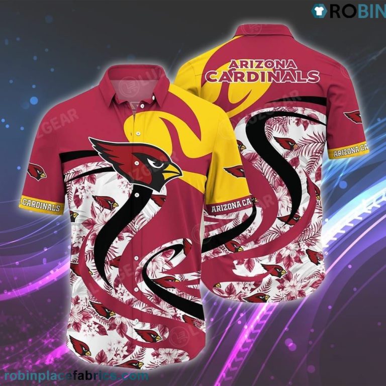 Arizona Cardinals NFL Tropical Patterns Graphic This Summer Hawaiian Shirt