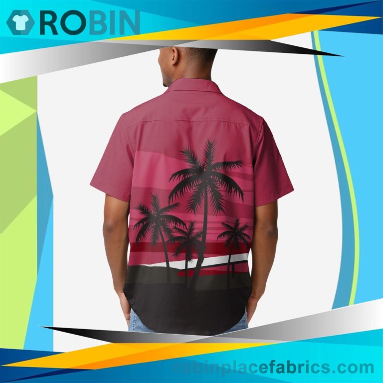 Arizona Cardinals Tropical Sunset Button Up Shirt