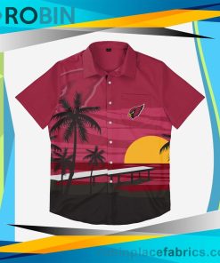 Arizona Cardinals Tropical Sunset Button Up Shirt Arizona Cardinals Tropical Sunset Button Up Shirt