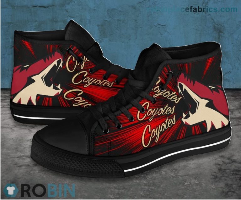Arizona Coyotes Canvas Shoes High Top