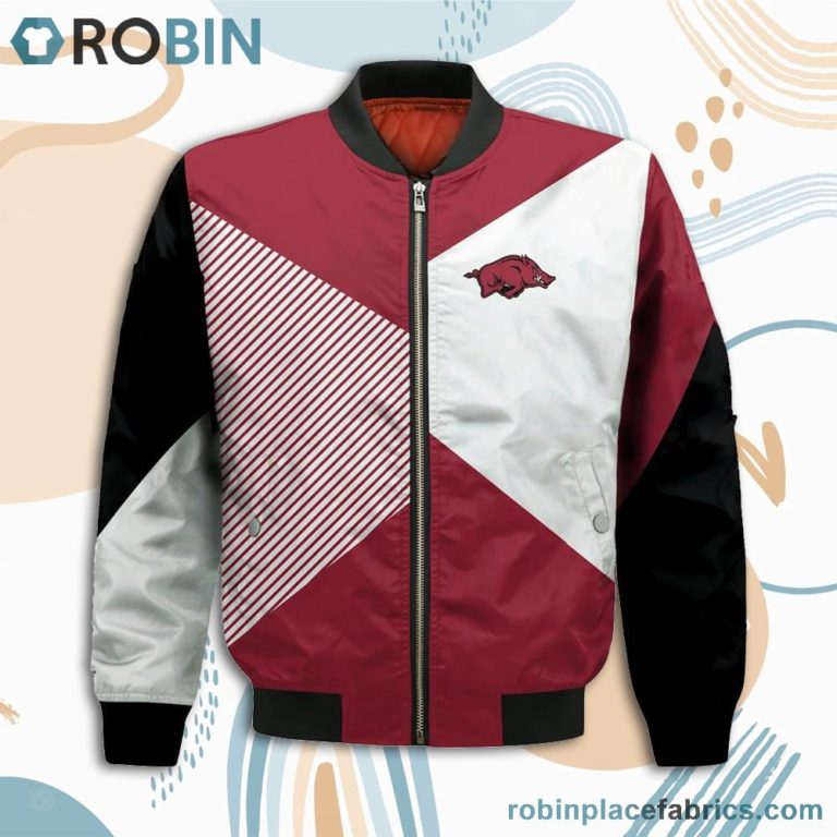 Arkansas Razorbacks Damn Right I Am A Razorbacks Fan Now And Forever Bomber Jacket