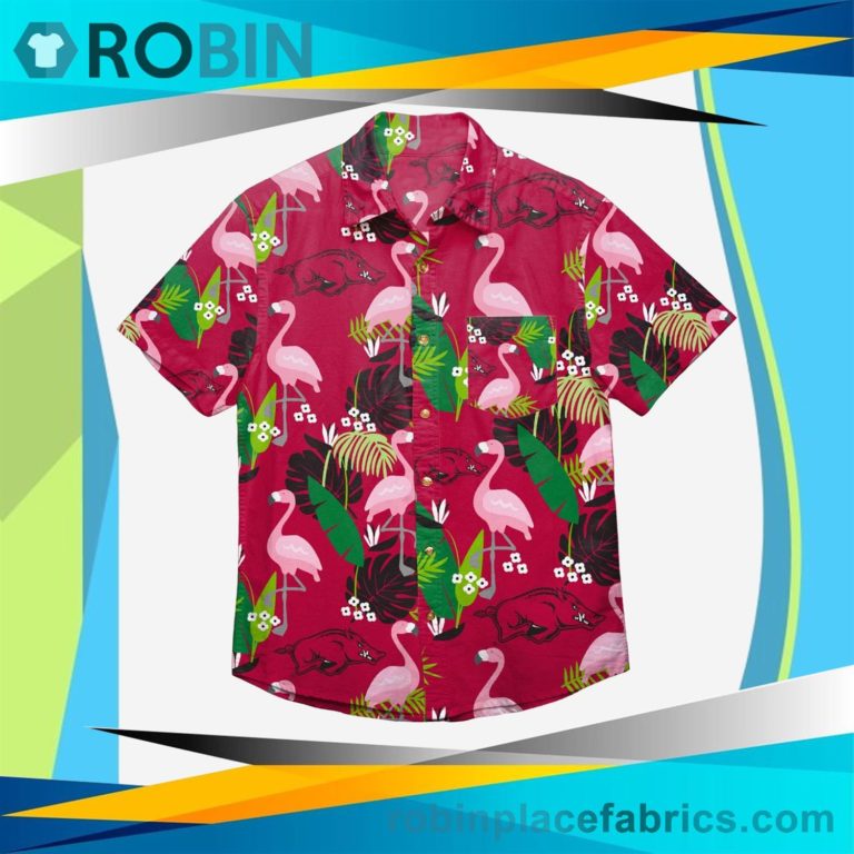 Arkansas Razorbacks Floral Button Up Shirt