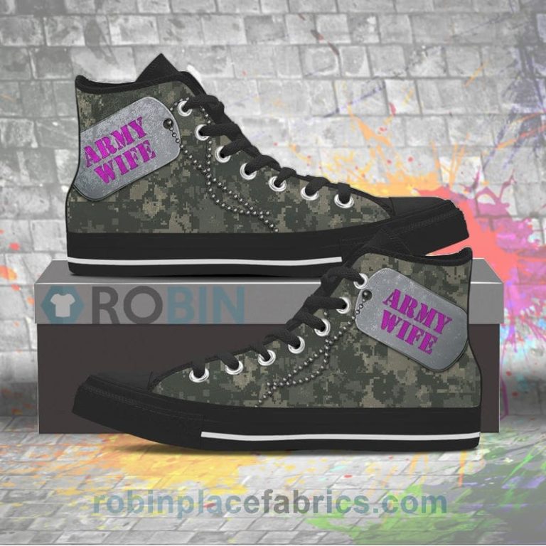 Army Wife Canvas High Top Sneaker