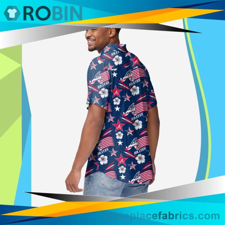 Atlanta Braves Americana Button Up Shirt