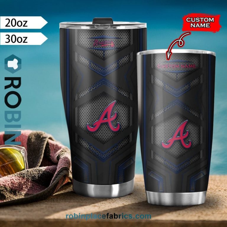 Atlanta Braves Custom Name Tumblers Cup