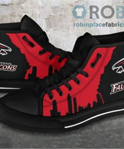 Atlanta Falcons Canvas Sneaker Top Shoes
