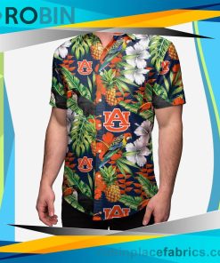Auburn Tigers Floral Button Up Shirt Auburn Tigers Floral Button Up Shirt