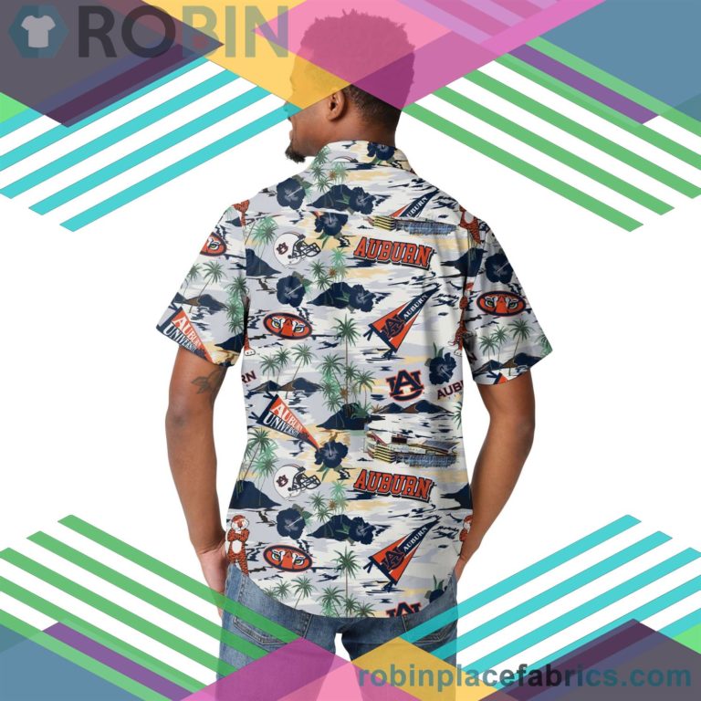 Auburn Tigers NCAA Short Sleeve Button Up Shirt