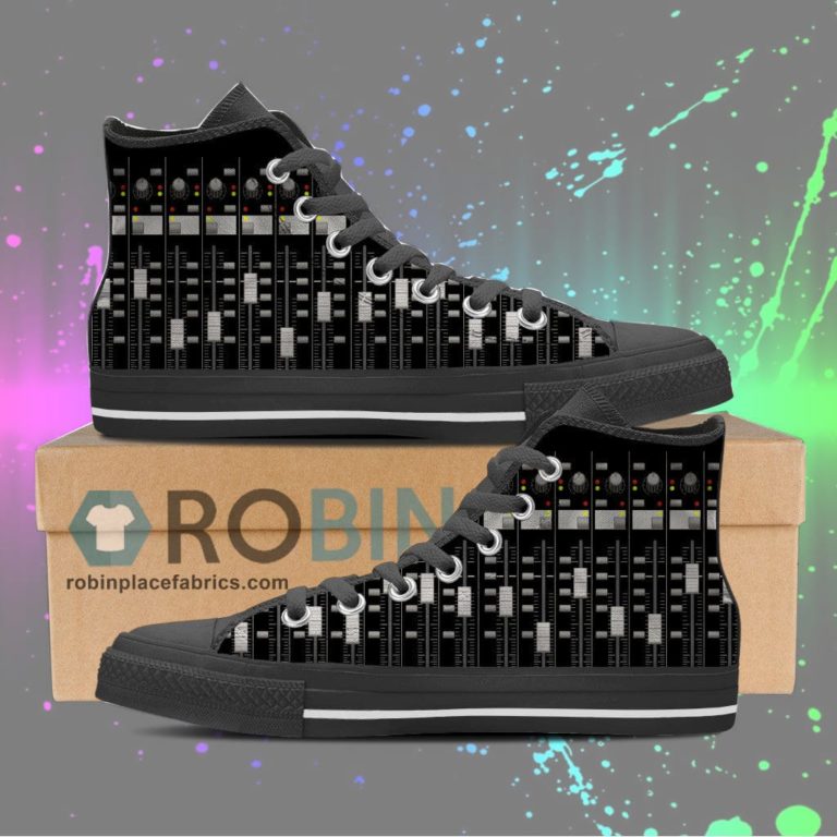 Audio Mixing Canvas High Top Sneaker