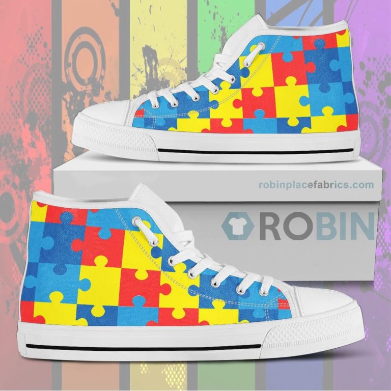 Autism Awareness Canvas High Top Sneaker