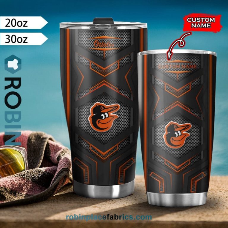 Baltimore Orioles Custom Name Tumblers Cup