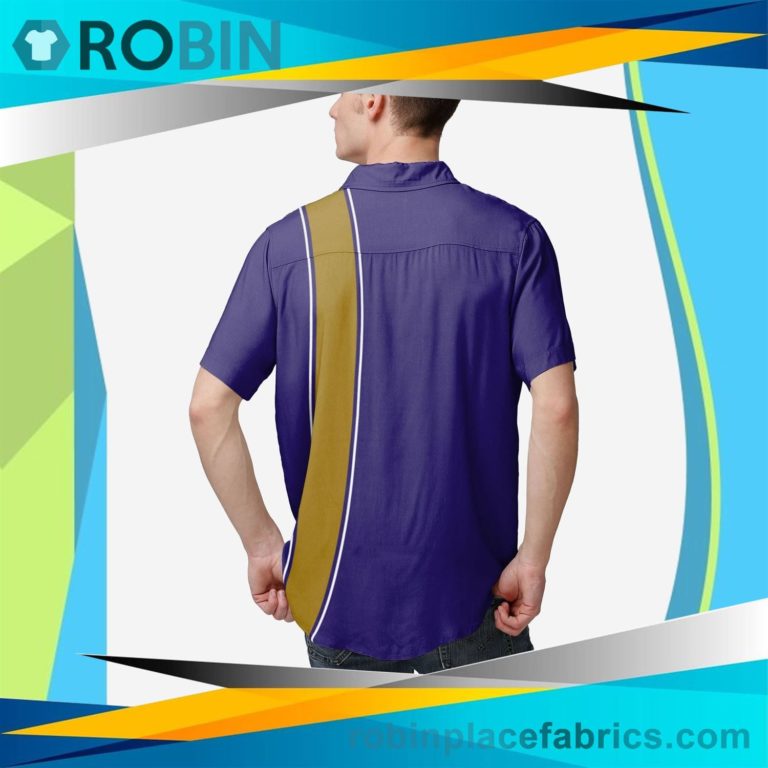 Baltimore Ravens Bowling Stripe Button Up Shirt