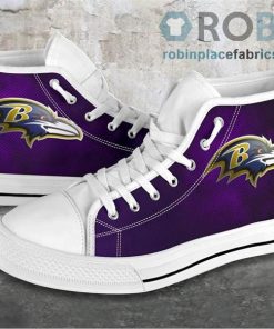 Baltimore Ravens Canvas High Top Shoes