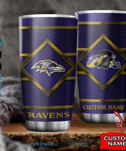 Baltimore Ravens NFL Custom Name Tumblers Cup