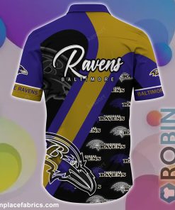 Baltimore Ravens NFL Short Sleeve Button Down Shirt