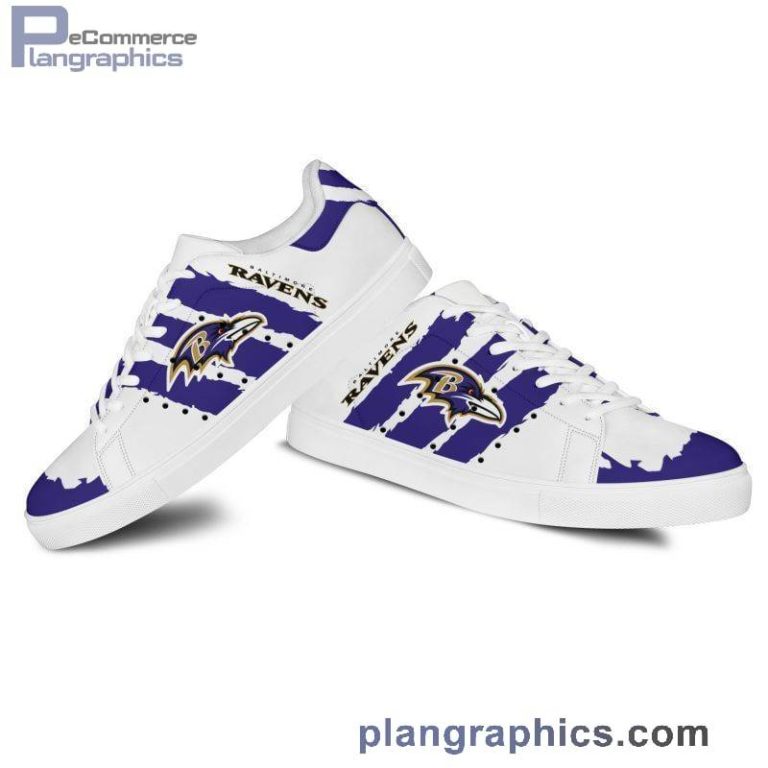 Baltimore Ravens NFL Skate Shoes – Stan Smith Sneakers