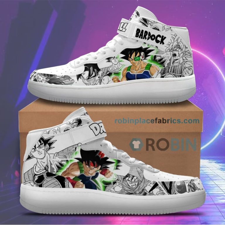 Bardock Sneakers Air Mid Custom Dragon Ball Anime Shoes