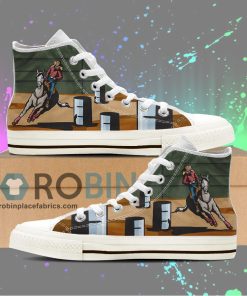 Barrel Racing Canvas High Top Sneaker