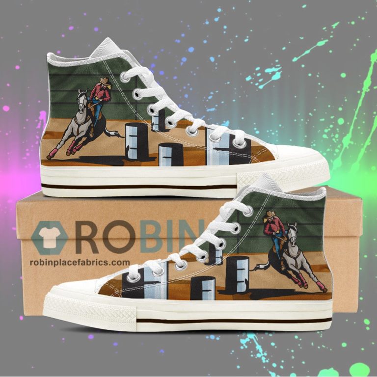 Barrel Racing Canvas High Top Sneaker