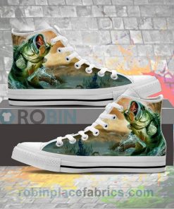 Bass Fishing Canvas High Top Sneaker