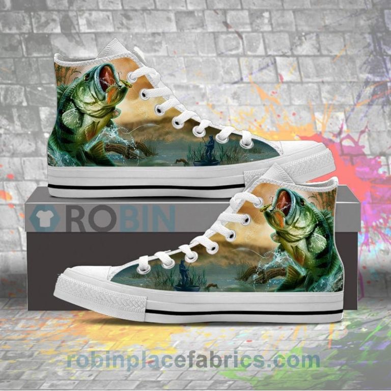 Bass Fishing Canvas High Top Sneaker