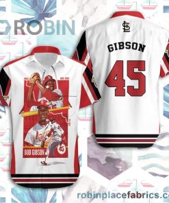 Beach Shirt 45 Gibson St Louis Cardinals Summer Beach Hawaiian Shirt