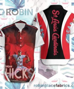Beach Shirt St Louis Cardinals Jordan Hicks 49 Hawaiian Shirt