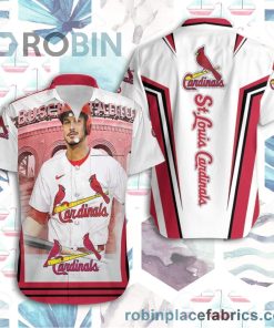 Beach Shirt St Louis Cardinals Nolan Arenado Busch Stadium Casual Button Down Hawaiian Shirts