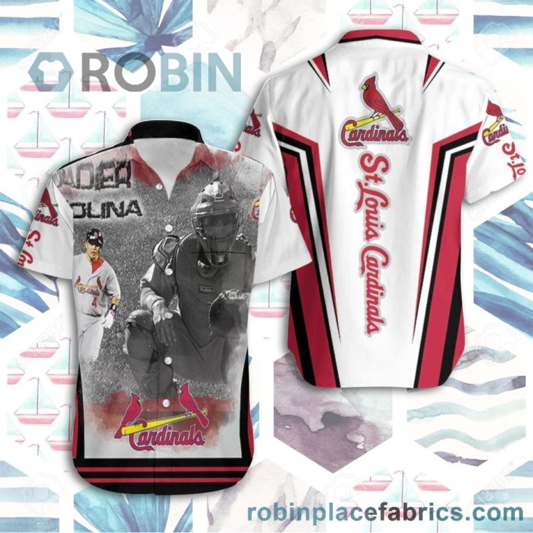 Beach Shirt Yadier Molina St Louis Cardinals Catcher 4 Legend Casual Button Down Hawaiian Shirts